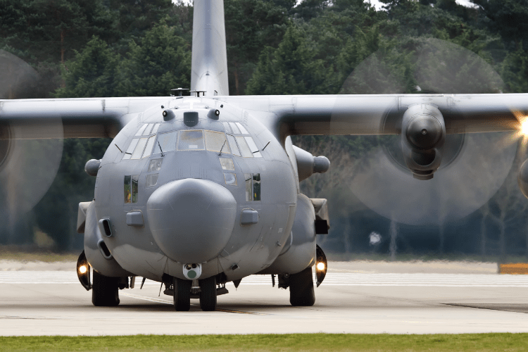 Lockheed Hercules taxiing