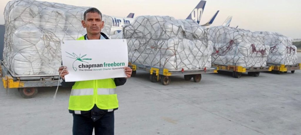 Humanitarian air cargo charter mission