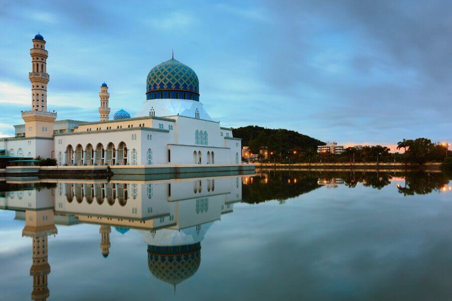 Kota Kinabalu city mosque Borneo