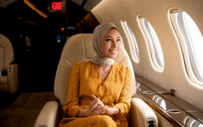 Lady on a Private Jet