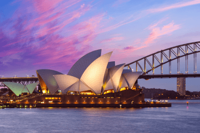 A private jet is approaching Sydney