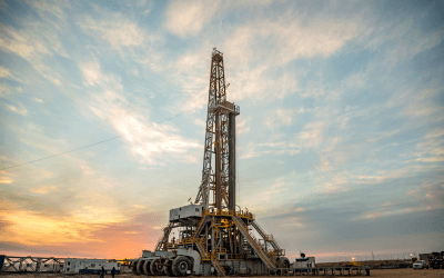 Onshore land rig in the oil and gas