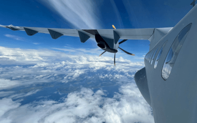 ATR-72 in the sky