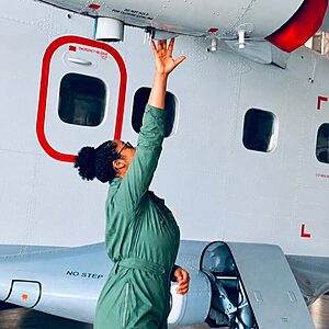 first Seychellois woman to fly a Seychelles Air Force Dornier aircraft